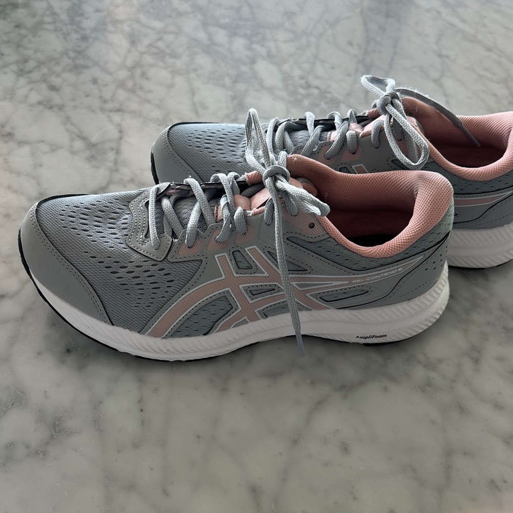 ASICS Women's Athletic Shoes in Gray and Pink